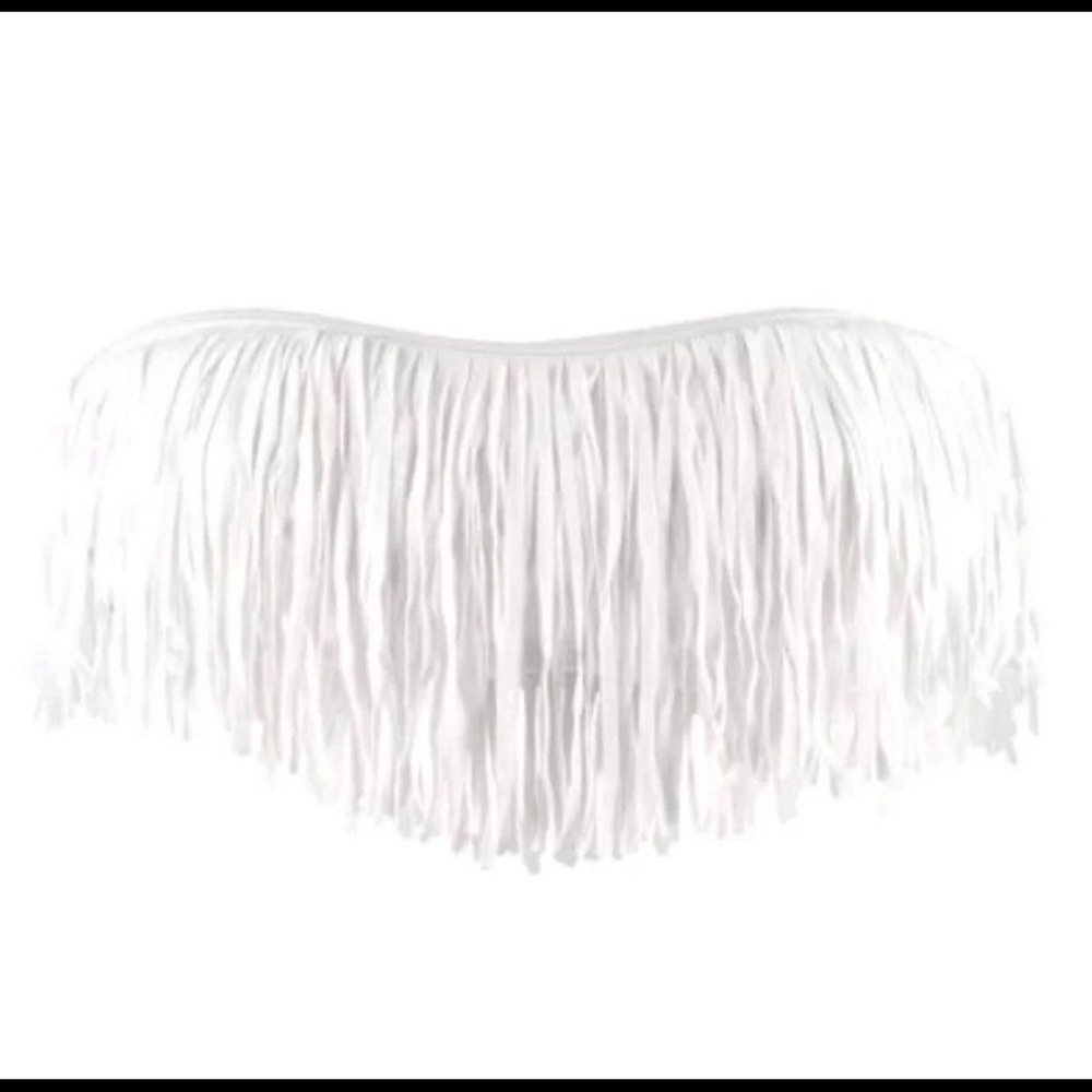 L Space fringe swimsuit top
